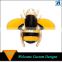 China Wholesale Lovely Zinc Alloy Yellow and Black Enamel Bee Pins Brooch For Gifts