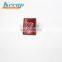High Quality China Wholesale Silver 2d Design Debossed Painted Metal Logo Badge with Custom Back Card