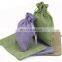 OEM linen drawstring soap pouch bag