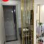 JYFQ0156  PVD Finished Square Pattern Metal Decorative Room Divider