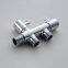 Double switch double control angle valve water distribution valve one in two out diverter valve