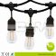 48 Foot outdoor Weatherproof flexible led Light string Hanging Sockets Perfect Patio Lights