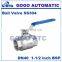 GOGO High quality SS304 2- PC DN40 11/2" BSP Female thread stainless steel 1000 wog ball valve