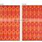 Tropical Carpet Outdoor Patio Rug, Border Red