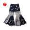 Tie-dye Girl bell bottom pants Kids Children ripped hole denim pant Baby Girl Fashion trousers long pant double single decker
