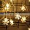 LED Snowflake String Lights Snow Fairy Garland Decoration for Christmas Valentines day Battery Operated