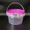 food grade transparent plastic jars for ice cream with lid
