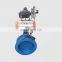 Base Pn16 Class 150 Pneumatic Wcb Wafer Butterfly Valve