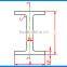 steel h beam weight, h beam ss400, h beam size