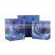 China Factory Blue Custom Gift Paper Shopping Bag Custom Logo Blue Small
