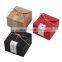Hemp Gift Boxes Paper Box Art Paper with Handles for Gift Packaging with Ribbons Flat Packing Less CBM Less Shipping Costs