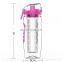 Factory Price BPA Free Tritan Juice Water Bottle With Fruit Infuser Bottle Drinking Shaker Bottles For Outdoor Fitnees