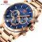 MINI FOCUS MF0170G Business Stainless Steel Watches For Men 24 Hours Men's Quartz Metal Fashion Wrist Watch