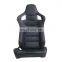 Black PVC Leather Carbon Look With Double Slider And Single Adjustor For Automobile Car Use Sports Racing Seat