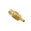 RF coaxial connector MCX jack male for RG174 RG316 gold plating