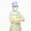 2022 Best Selling Disposable 40gsm Non Woven PP SMS Full Reinforced Surgical Gown Yellow Blue Green