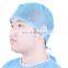 Hot sale non-woven disposable round cap For Hospital And Food Industry bouffant surgical cap