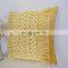 Hot Selling Yellow fringe hand knotted macrame cushion pillow cover Bohemian decoration pillows in Vietnam