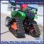 High efficiency in retrofitting tractors with anti sinking tracked chassis into paddy fields