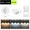 Moderner Design, drahtlose, wiederaufladbare LED-Puck-Lichter mit Farbwechsel-Funktion und Bewegungssensor für Schr?nke, Schlafzimmer und Küche