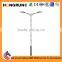 Basic type Dual-arm street light pole offered professional OEM service lamp poles