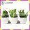 Mini square Melamine flower pot MX1201-1 Small Succulents and artififcial flower pot