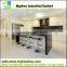 Modern bar counter design with corians counter top finish and solid surface for restaurant.