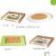 Set of 3 Breakfast Bakery on Plate Miniatures Food,bamboo fiber Plates                        
                                                Quality Choice