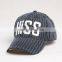 2016 cheap stripe baseball cap, custom Unisex cotton cap