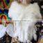 Unique Design White Turkey Marabou Feather Shawl For Wedding And Party