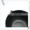 Vegetable oil coating cast iron frying pan with long handle