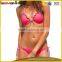 Micro sex ladies swimwear beachwear sexy g-string brazilian bikini with halter