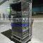 Multilayer Stainless Steel Solid Plate Drying Rack with Chassis Cart for Electronics