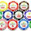 Plastic Pocker Chips 13.5g Clay customize sticker poker chip casino chip