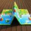 Colorful printing soft portable foldable beach mat children crawl mat