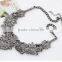 Elegant and Exquisite Latest American and European Popular Resin and Crystal Alloy Flower Pendant Statement Necklace in Stock
