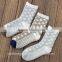 Winter New quick dry warm women polka dot cotton terry socks outdoor cashmere socks