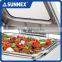 SUNNEX Highly Mirror Finished 1/2 half size 4.5Litre Hydraulic Induction Stainless Steel Chafing dishes