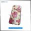 Brushed phone case for iphone 6, flower design mobile phone cover case for iphone 6/6S with factory price