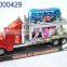 Popular kid toy cool friction truck set/plastic toy tow truck with dinosaur