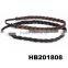 colorful braided fake human hair forehead hair band made of hair
