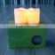 Small wave Shaped plastic LED tealight