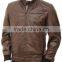 2016 New Design High Quality Brown Leather Jacket For men