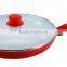 Aluminium forged ceramic coating cookware frying pan with lid