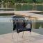 outdoor leisure stackble plastic dining coffee shop chair aluminum chair leg YC081