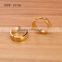 Korean Fashion Clasp round Gold Plated stainless Steel earrings
