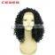 Alibaba Trade Assurance Accepted Natural Black Dyeable lace front wig Indian Hair African Full Braided Wig