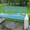 17-year manufacturing experience Cement garden stone bench with back metal and wooden stone garden bench