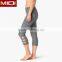 Cheap Wholesale High Quality Supplex Spandex Running Pants Women Latest Custom Design Runing Tights Capri
