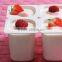 semi-automatic horizontal self suction yogurt filling machine